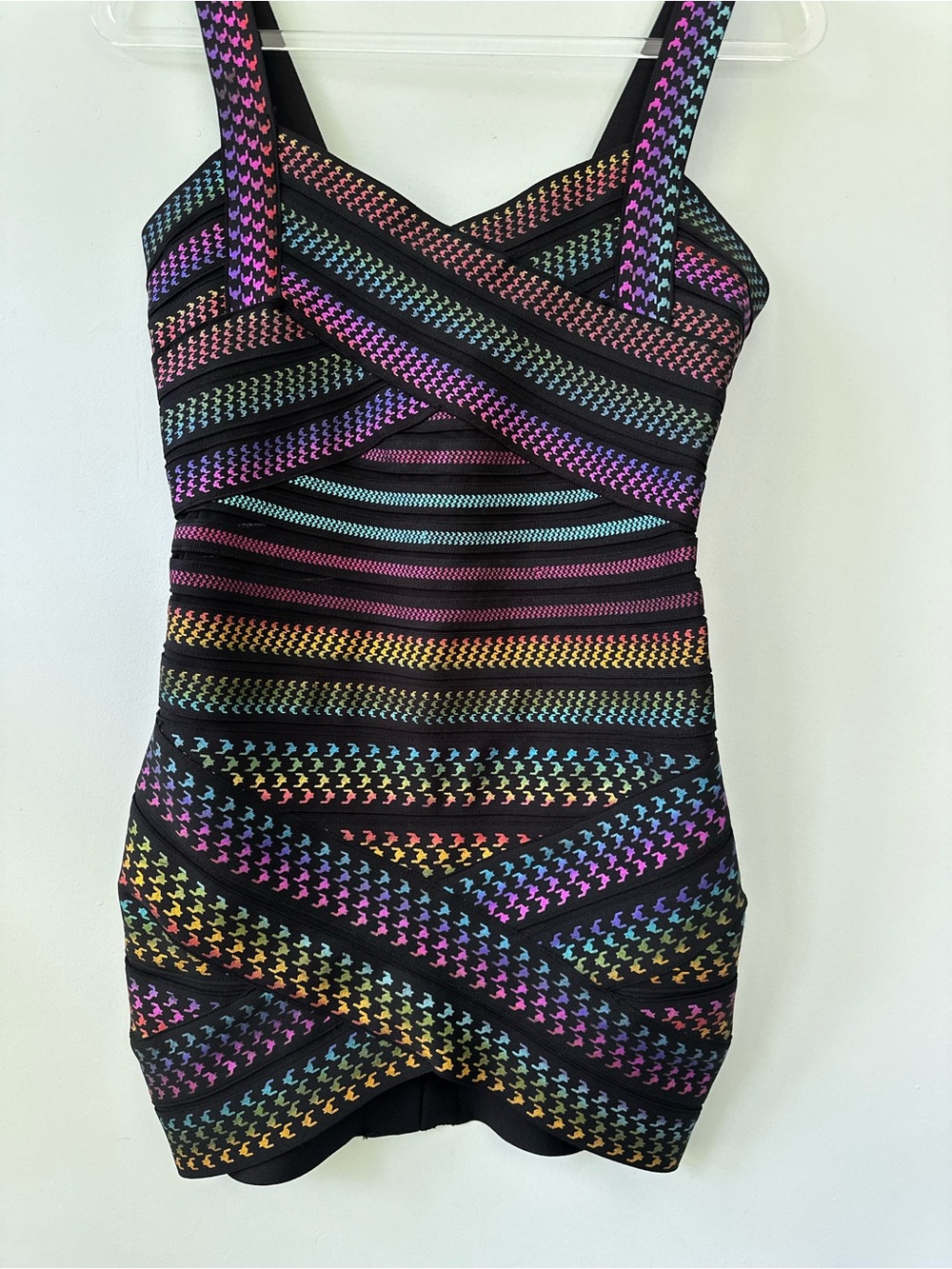 Bella Barnett Rainbow Bandage Dress S